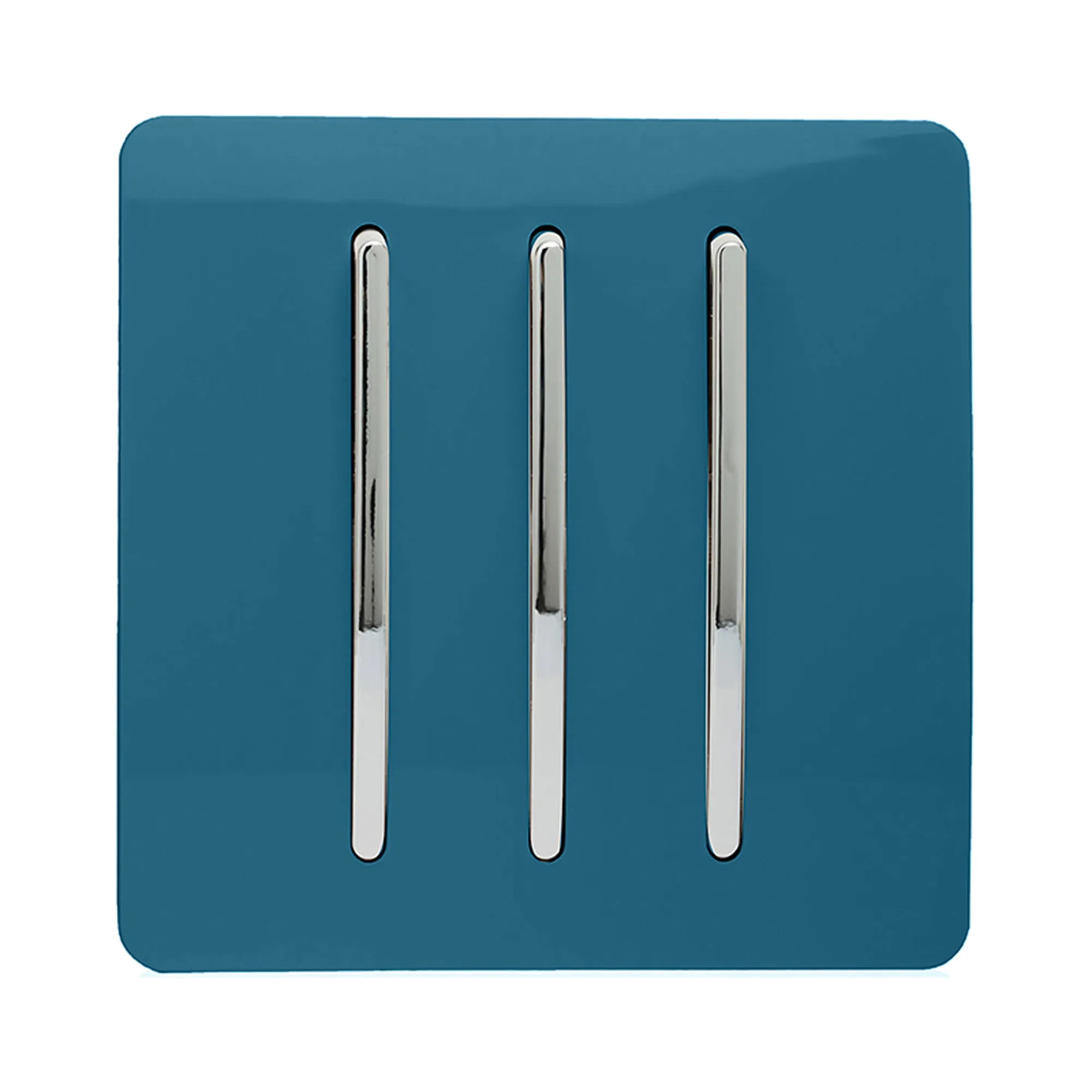 ART-SS6OB  3 Gang 2 Way 10 Amp Rocker Ocean Blue